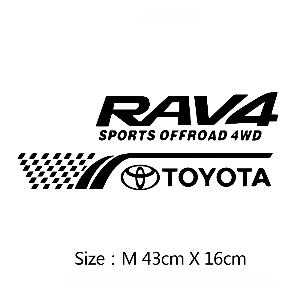 Auto reservewiel sticker creatieve auto decoratieve stickers vinyl auto carrosserie voor Rav4