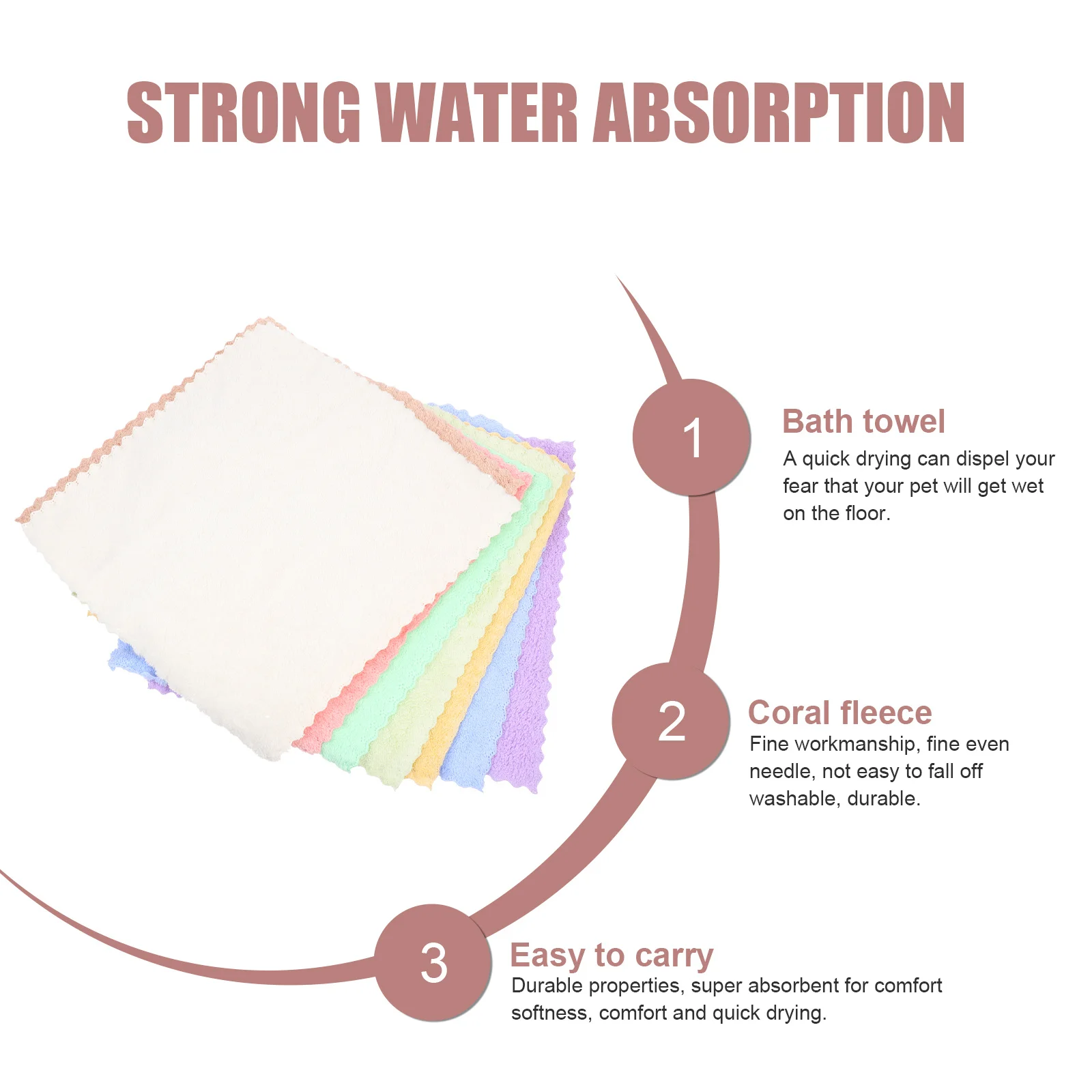 ผ้าขนหนูอาบน้ำหนูตะเภา 8 ชิ้น นุ่ม สบาย อุ่น ใช้ได้หลากหลาย ผ้าขนหนูอาบน้ำสัตว์เลี้ยง ซึมซับได้ดี ใช้เป็นผ้าปูกรงสัตว์เลี้ยงขนาดเล็ก อุปกรณ์สำหรับสัตว์เลี้ยง