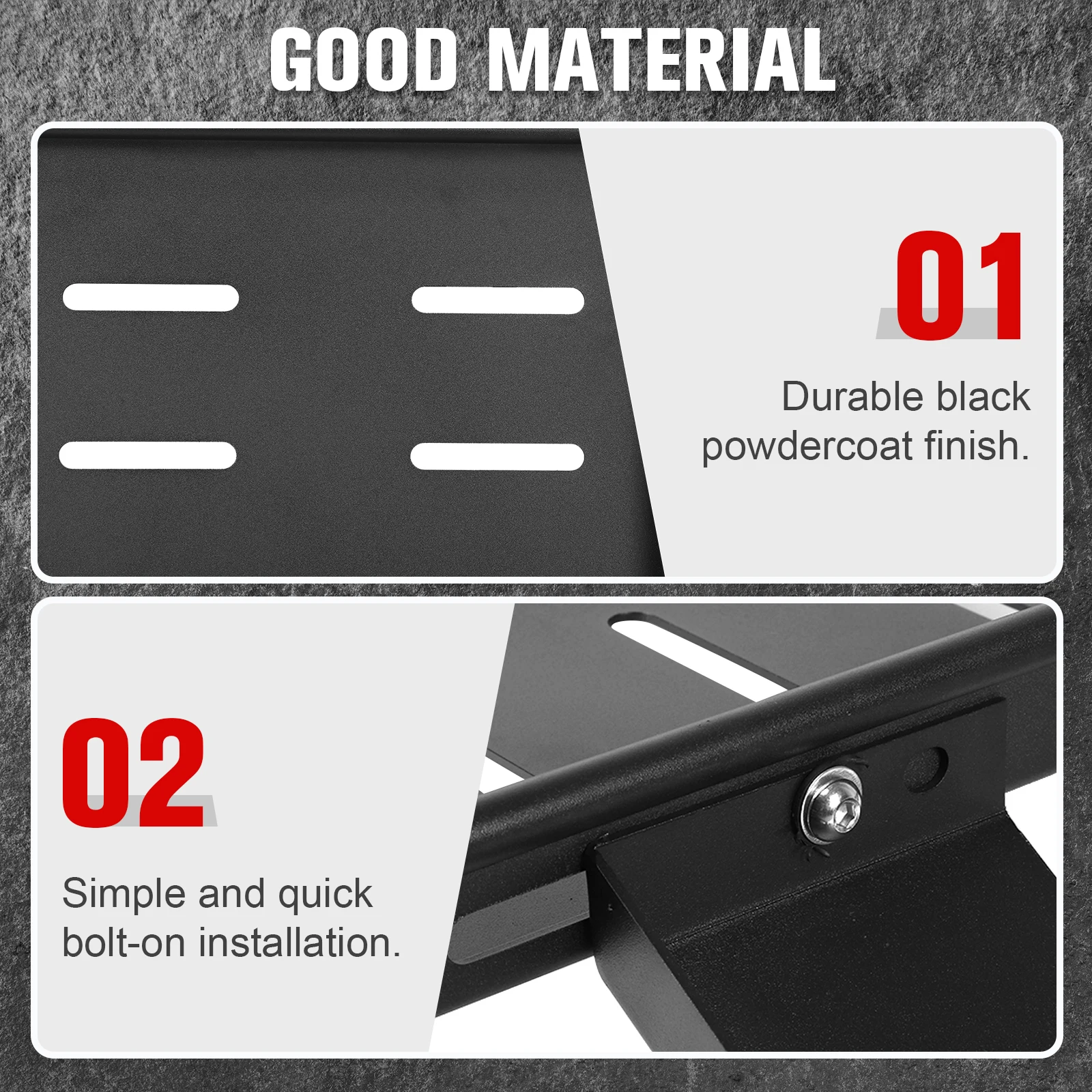 

Lightweight Steel Tray Organizer Wear Resist Heavy Duty Cargo Tray Anti-Scratch for 07-25 JK/JL Wrangler