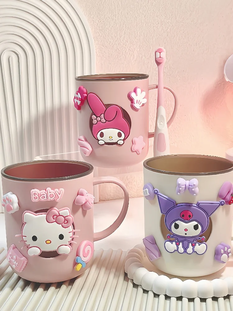 

Горячая чашка для зубной щетки Sanrio Cinnamoroll Kawaii, аниме, модная студенческая чашка для зубной щетки, детская чашка для зубной щетки, новинка