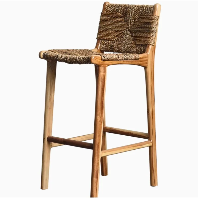 Bar Chair Simple Modern Home High Chair Homestay Bar Creative Saddle Leather Bar Chair