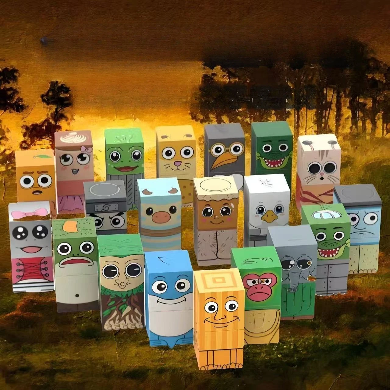 Klocki magnetyczne Tung Tung tung Sahur, układanka, kostka, zabawka edukacyjna STEM dla dzieci, model DIY Turarero, rozwijająca inteligencję.