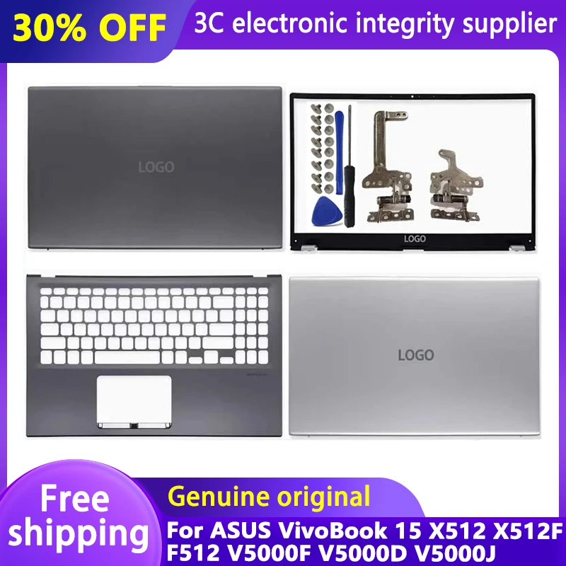 New Laptop Case For ASUS VivoBook 15 X512 X512F F512 V5000F V5000D V5000J LCD Back Cover/Front Bezel/Palmrest/Bottom Case/Hinges