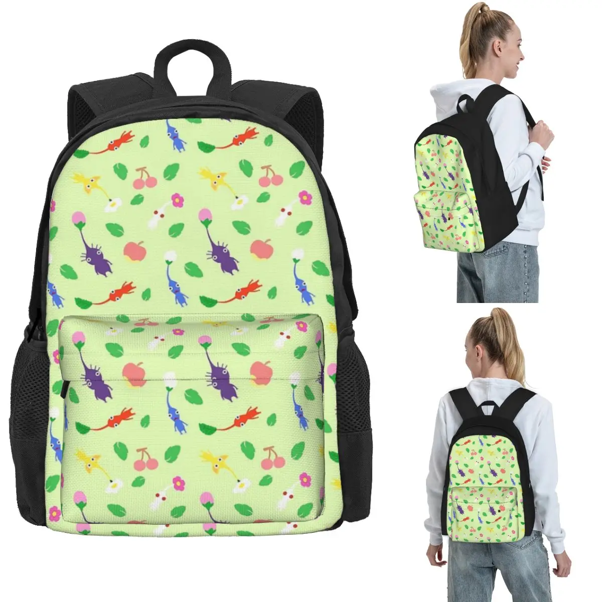 Zaino Pikmin In Offerta Speciale, Zaino Di Grande Capacità Per Bambini, Borsa Scolastica, Borse A Tracolla Per Uomini E Donne-image