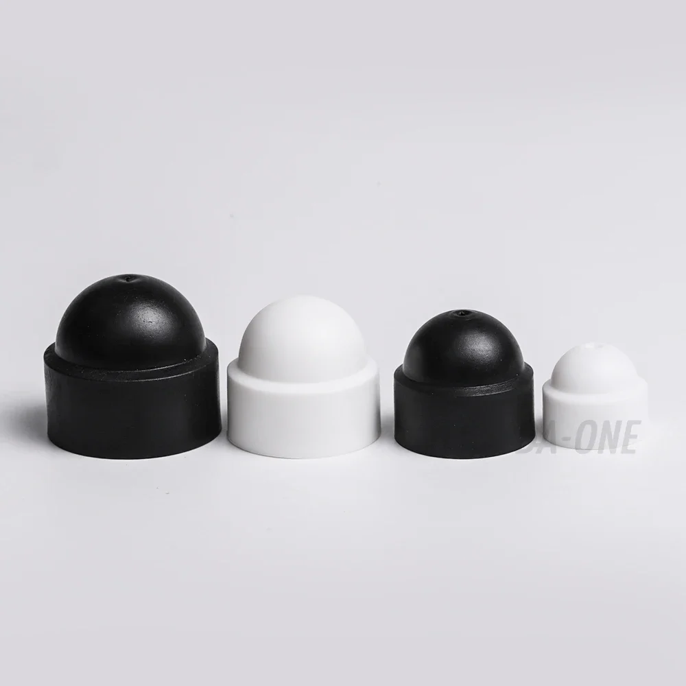 Hex Nut Cap PE Plastic Hexagon Protection Caps Cover White Black for Bolts Protect Screw Bolt Nuts Car Wheel Exterior Decoration