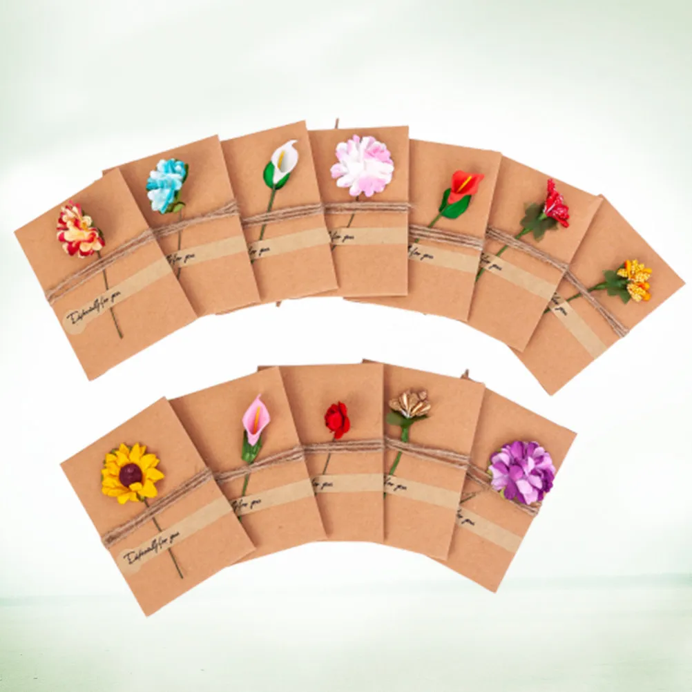 

Набор из 12 премиальных открыток с сухоцветами: разнообразные цветочные дизайны (лилии, гвоздики, подсолнухи, розы), бусины-цветы. Для свадьбы и праздников.