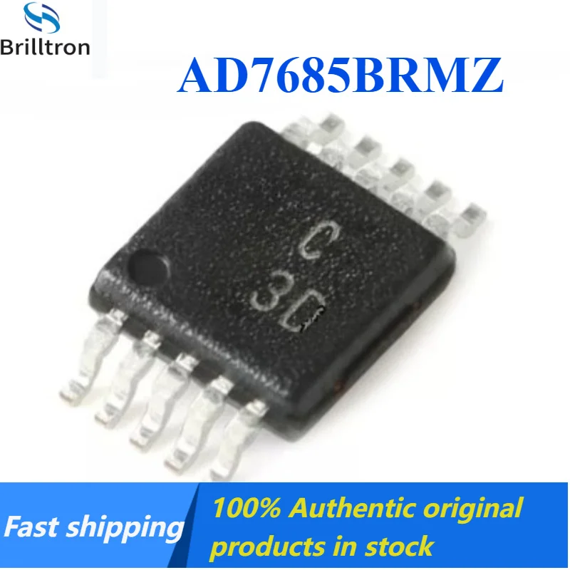 5-20PCS NEW AD7685BRMZ C3D MSOP-10 16-bit Analog-to-Digital Converter IC Brand New Original Stock In Fast Shipping.