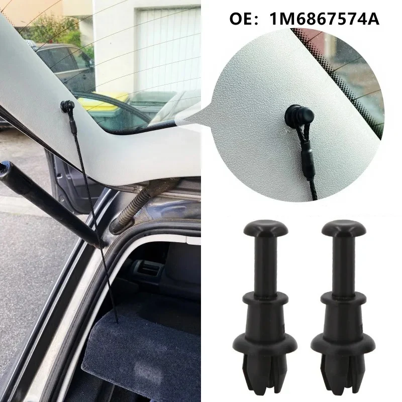 2/4PCS Car Retainer Clips Black Vehicle Trunk Luggage Rack Hook Pivot Fastener Buckle Interior Trim Card Door Liner Fixed Clamp