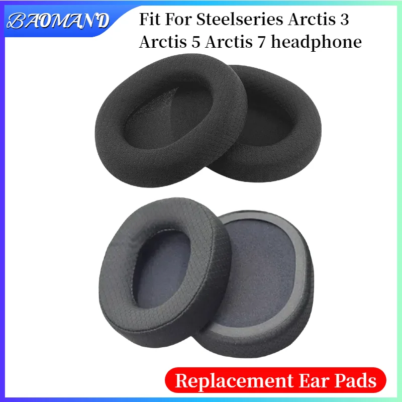 

Ear Pads For Steelseries Arctis 3 Arctis 5 Arctis 7 Headphones Replacement Soft Foam Cushion Sponge Pad Leather Earmuffs