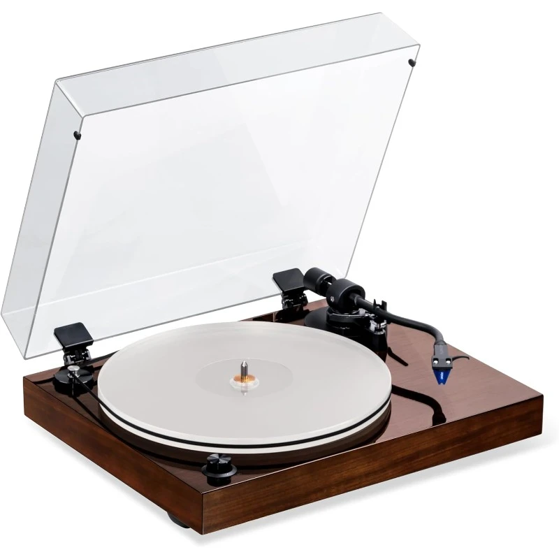 RT85 Turntable with Ortofon Cartridge, Acrylic Platter, Speed Control, and Vibration Isolation - Walnut