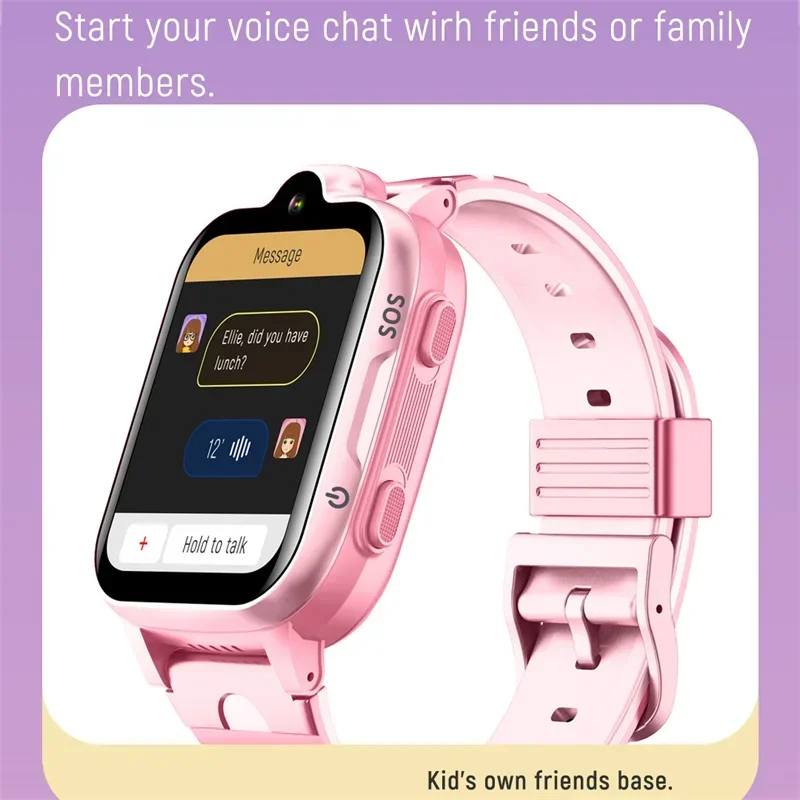 Xiaomi Mijia Jam Tangan Pintar Anak 4G Panggilan Video Anak GPS SOS SIM Gelang Olahraga Jam Alarm Jam Tangan Pintar Suara Anak untuk Android IOS