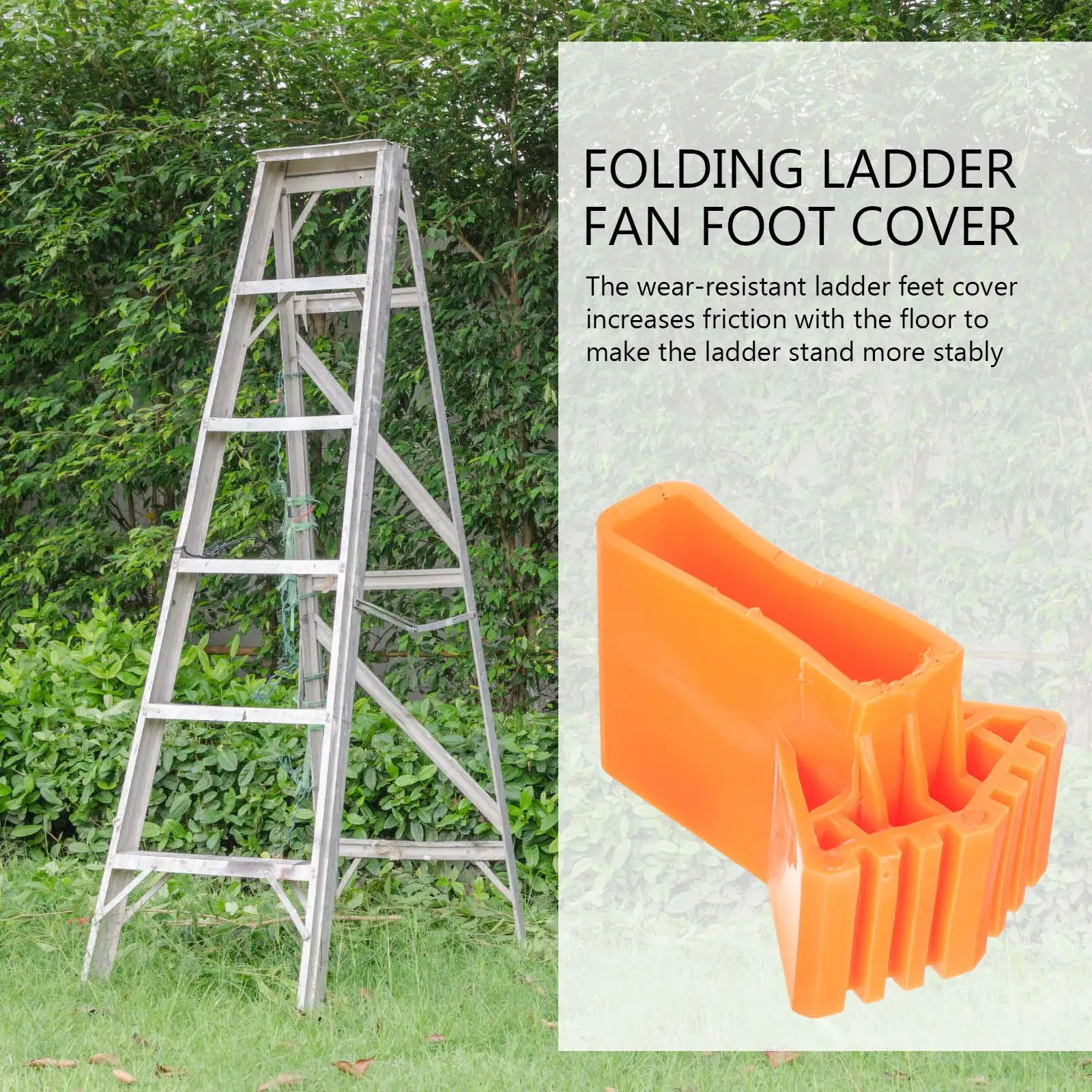 

2pcs Feet Protective Covers Rubber Covers For Home Ladder Foot Caps Supplies Stepladder Feet Caps Ladder Accessories