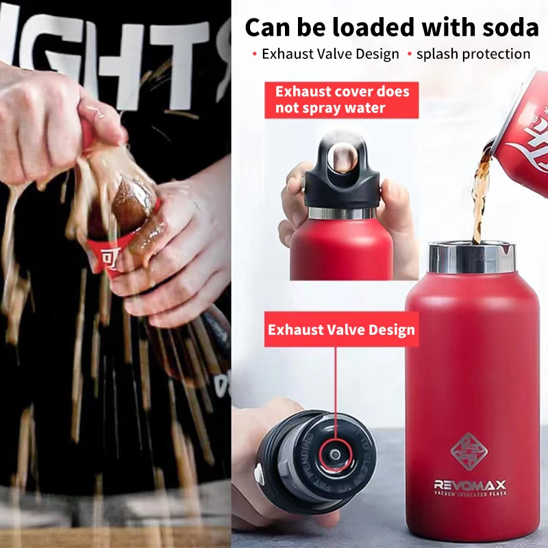 Double Wall Stainles Steel Water Bottle Thermos Bottle Keep Hot and Cold Insulated Vacuum Flask