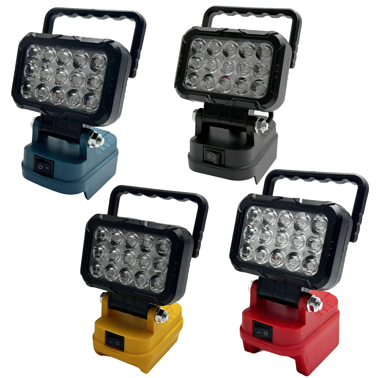 Części do elektronarzędzi do akumulatorów litowych 18V Makita/Milwaukee/Dewalt, lampy robocze LED, latarki ręczne, reflektory, ładowarki USB. — 2