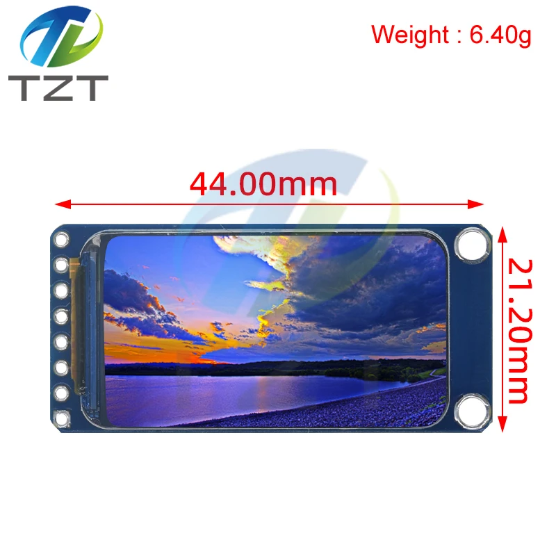 TZT 1.47" 1.47 Inch 172x320 SPI Full Color TFT HD IPS Screen LCD LED Display Module 172*320 ST7789 Controller 3.3V SPI Interface