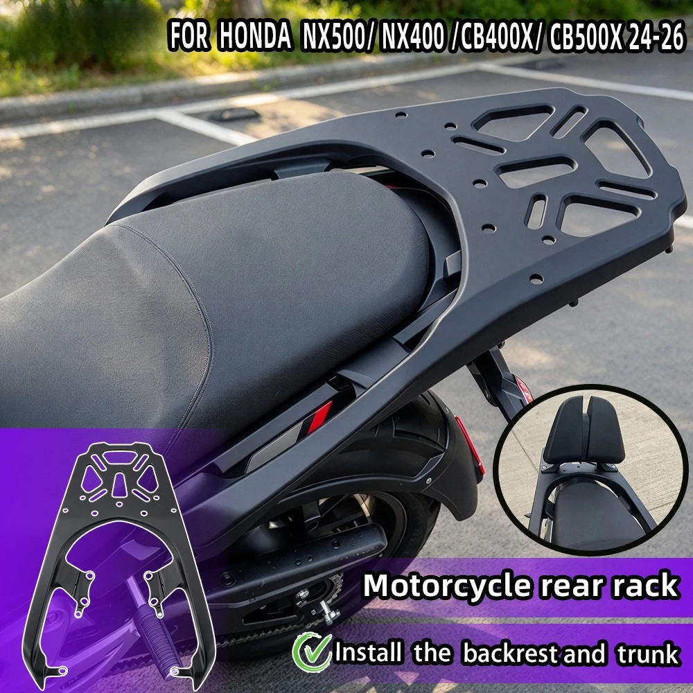 For Honda NX500 CB500X CB 500X Motorcycle Cargo Luggage Rack Carrier Holder Extender Bracket Storage Box Support Accessories
