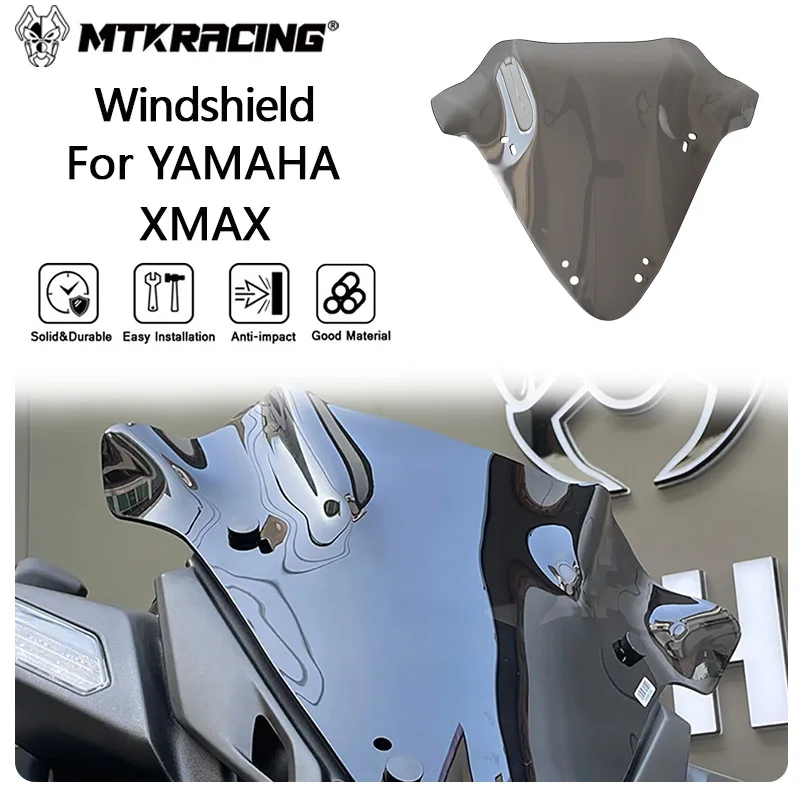 

MTKRACING Windshield For YAMAHA XMAX 2023-2024 Motorcycle Accessories Screen Windshield Fairing Windscreen Wind shield Deflector