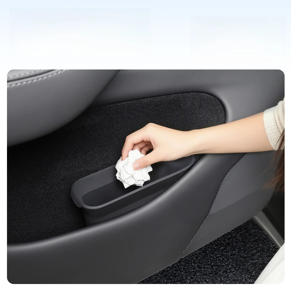 For Tesla Model 3 24-26 Y/YL 25-26 Doors Organization Storage Box Trash Can Storage Buckets Driver Passenger Car Accessories