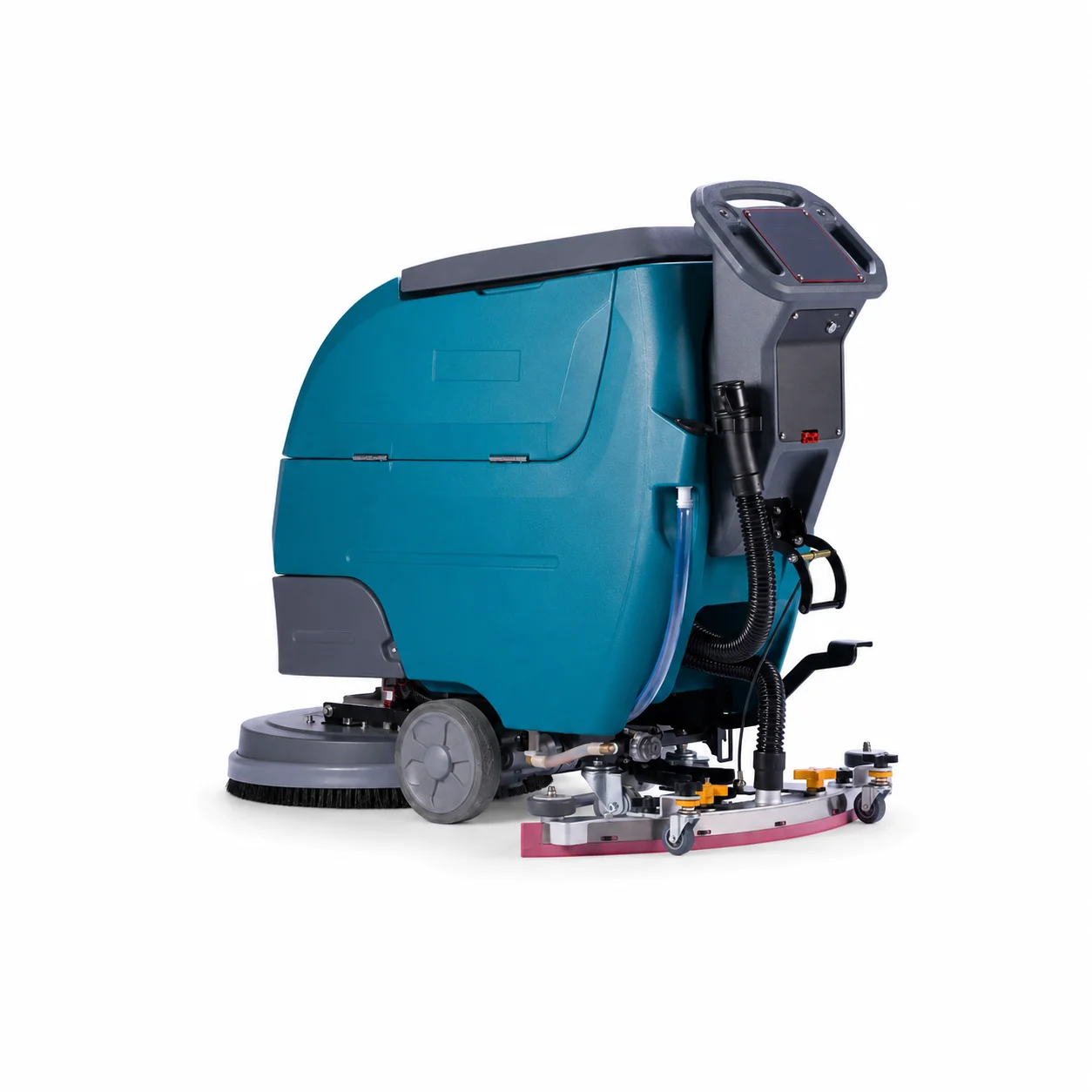 Zoyon ZY-D3Z Walk Behind Floor Scrubber Self Propelled 24V Battery Low Noise 68dB Hotel Factory Floor Cleaner