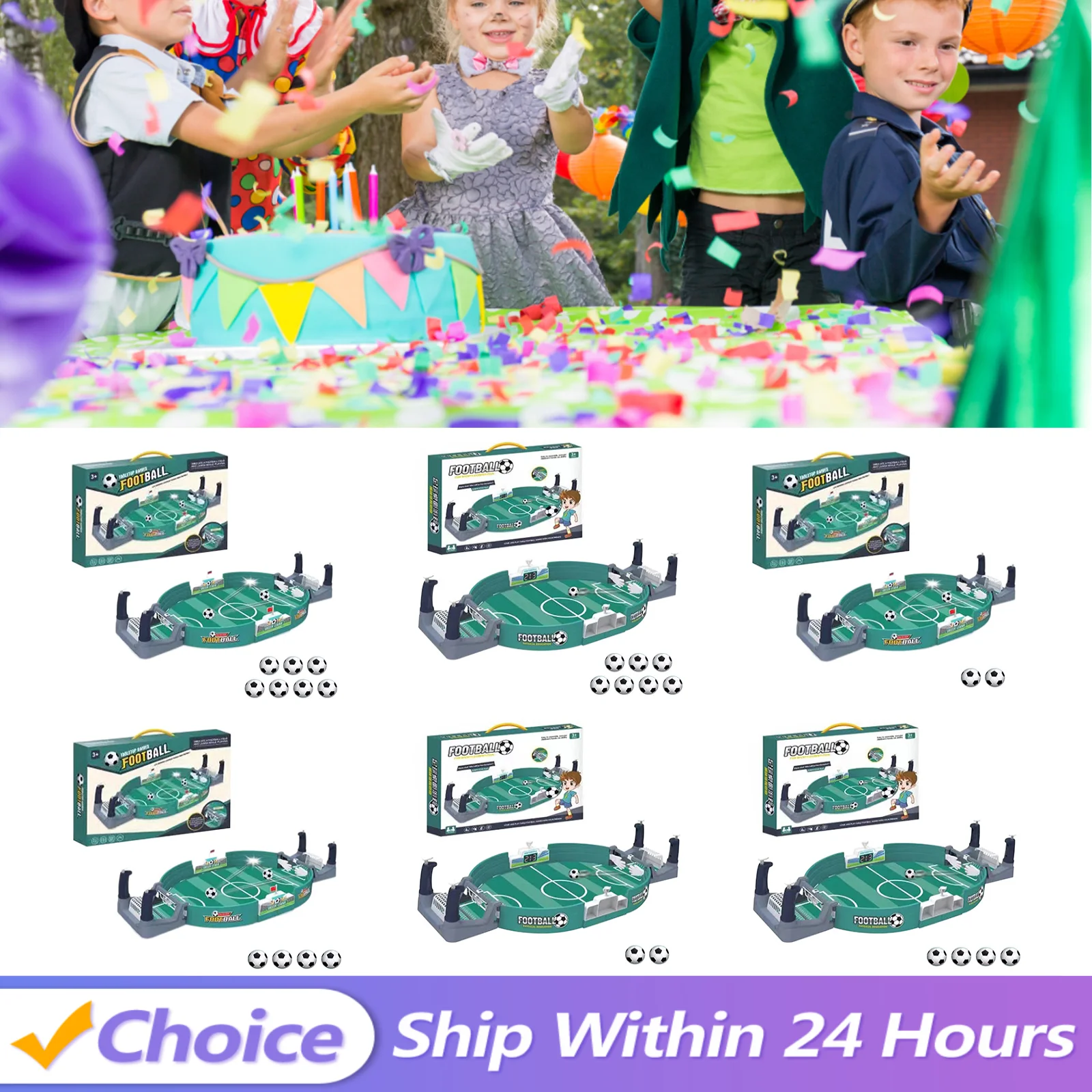 Jouets interactifs Parent-enfant portables, Mini Table de sport de football avec 2/4/7 ballons, jeux d'arcade, jouets d'éducation physique