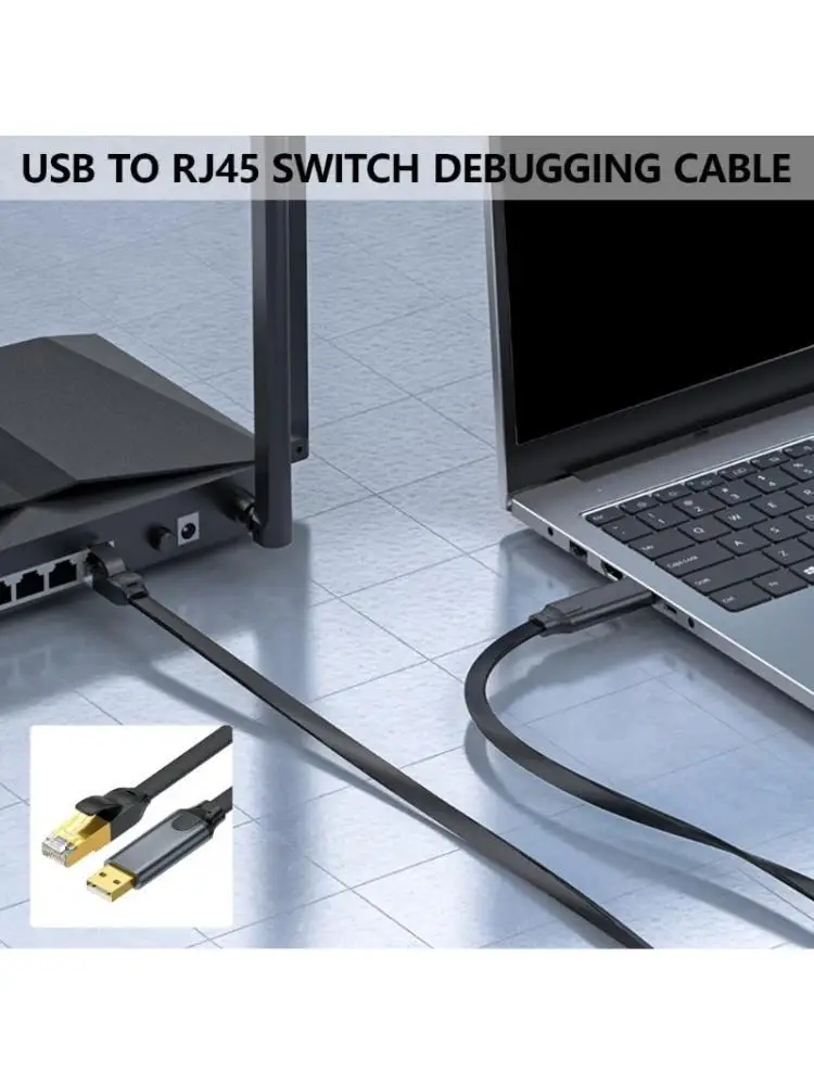 652F Console Cable USB To RJ45 Extension Cables Imported Chip for Router Switches Line USB to Rj45 Cable  Converters Replacement