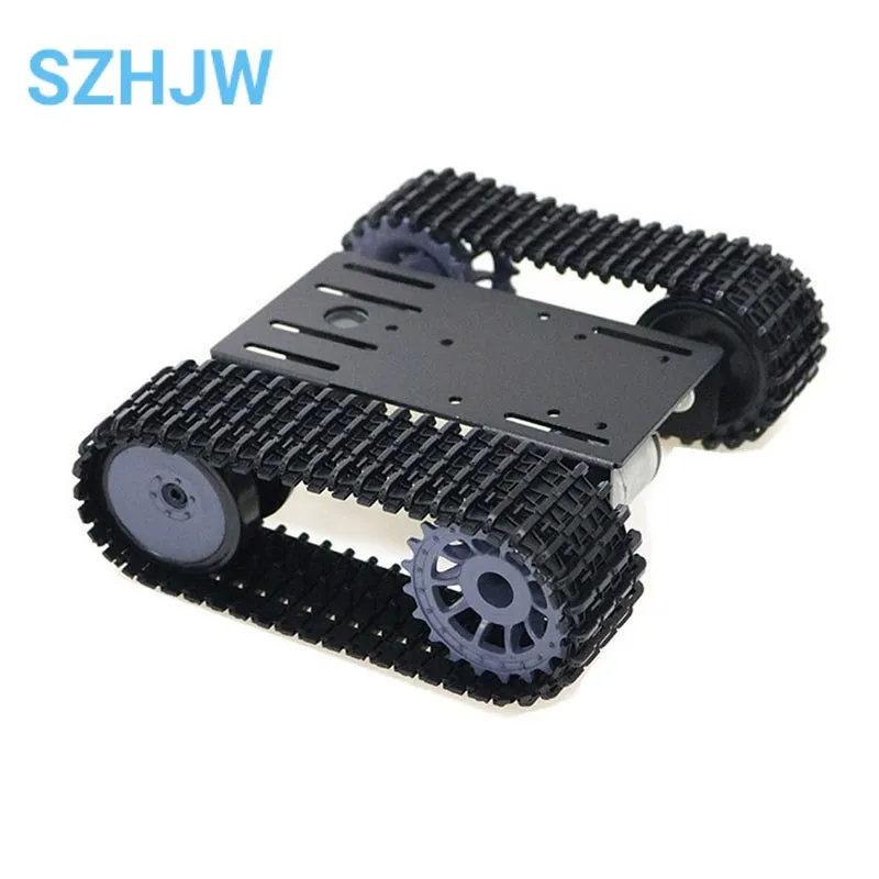 Kit de châssis de réservoir de robot | Plate-forme mobile de voiture sur chenilles | Modèle de chenille à moteur à courant continu pour télécommande Kit de châssis de réservoir de robot | Plate-forme mobile de voiture sur chenilles | Modèle de chenille à moteur à courant continu pour télécommande