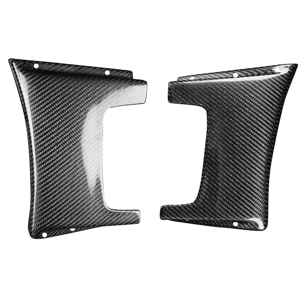 2Pcs Real Carbon Fiber Car Front Fender Side Cover Trim Auto Tuning Accessories For Mitsubishi EVO 7 8 9 Lancer Decoration Parts