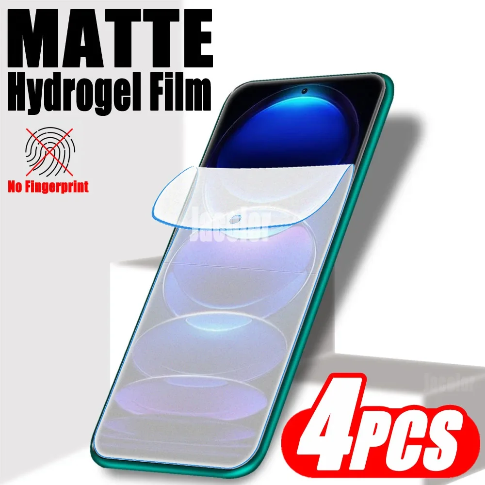 4pcs Matte Hydrogel Film For Xiaomi Redmi Note 12 S Turbo Pro Plus Speed 5G 4G 12S 12Pro Note12 Gel Screen Protector Protection