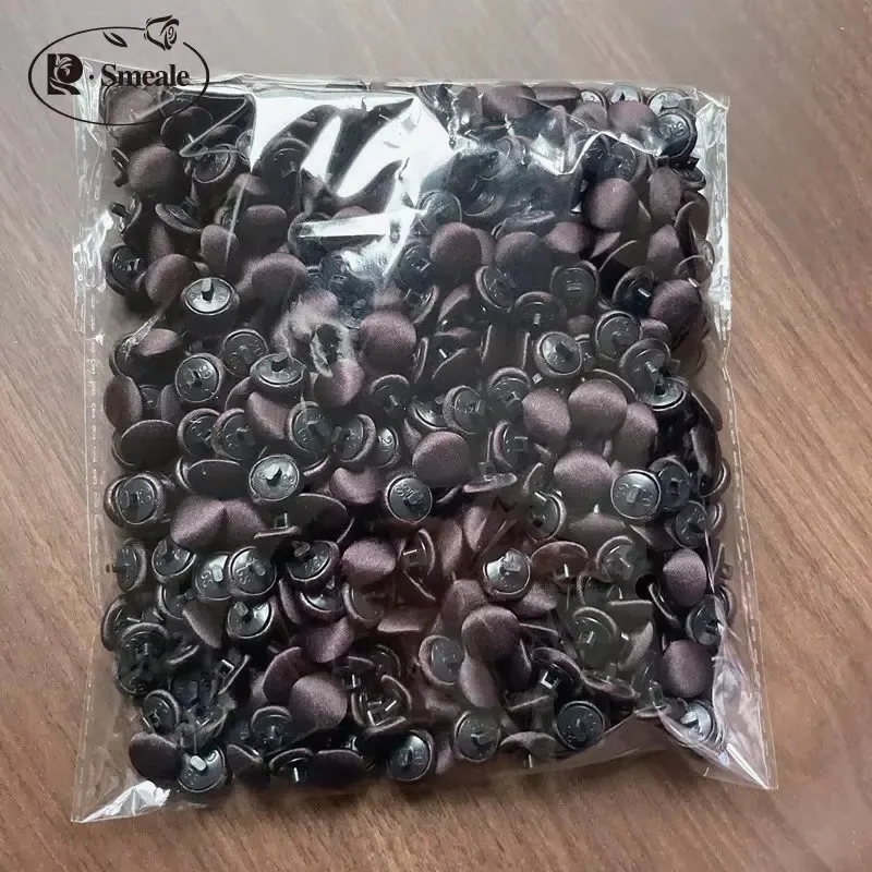 50-20PCS. Buttons.Colorful Satin Cloth Button Buttonhole Wedding Dress Back Handmade Diy Accessories.Handmade Doll Decoration