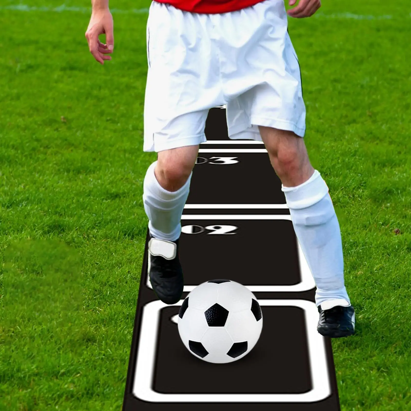 

Футбольный коврик для ловкости, нескользящая футбольная лестница для скоростных тренировок для занятий спортом, фитнесом, тренировкой ног, футбола