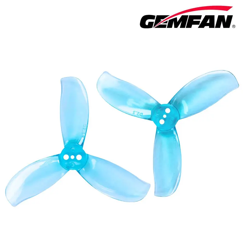 4 pares gemfan canalizado D2.5-3 63.5mm hélice de 3 lâminas 4cw + 4ccw para rc fpv freestyle drones peças diy abertura central 1.5mm