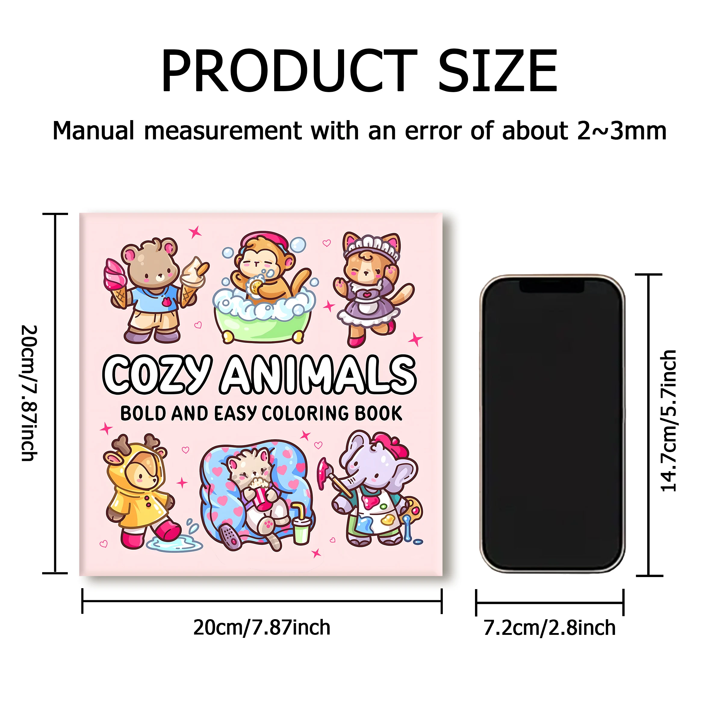 كتاب تلوين أنماط جريئة وسهلة الحيوانات للبالغين، كتاب رسم لطيف، هدية مثالية للحفلات وأعياد الميلاد