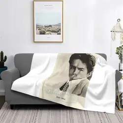 Alain Delon Francia France Mito Blanket Casual Classic Nap Blanket Faux Fur Throw Machine Washable