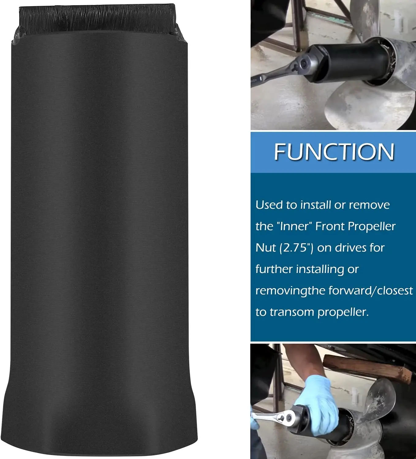Picture 3: Chuang Qian Propeller Prop Nut Socket Wrench Tool 91-805457T1 for Mercruiser Bravo 3 III