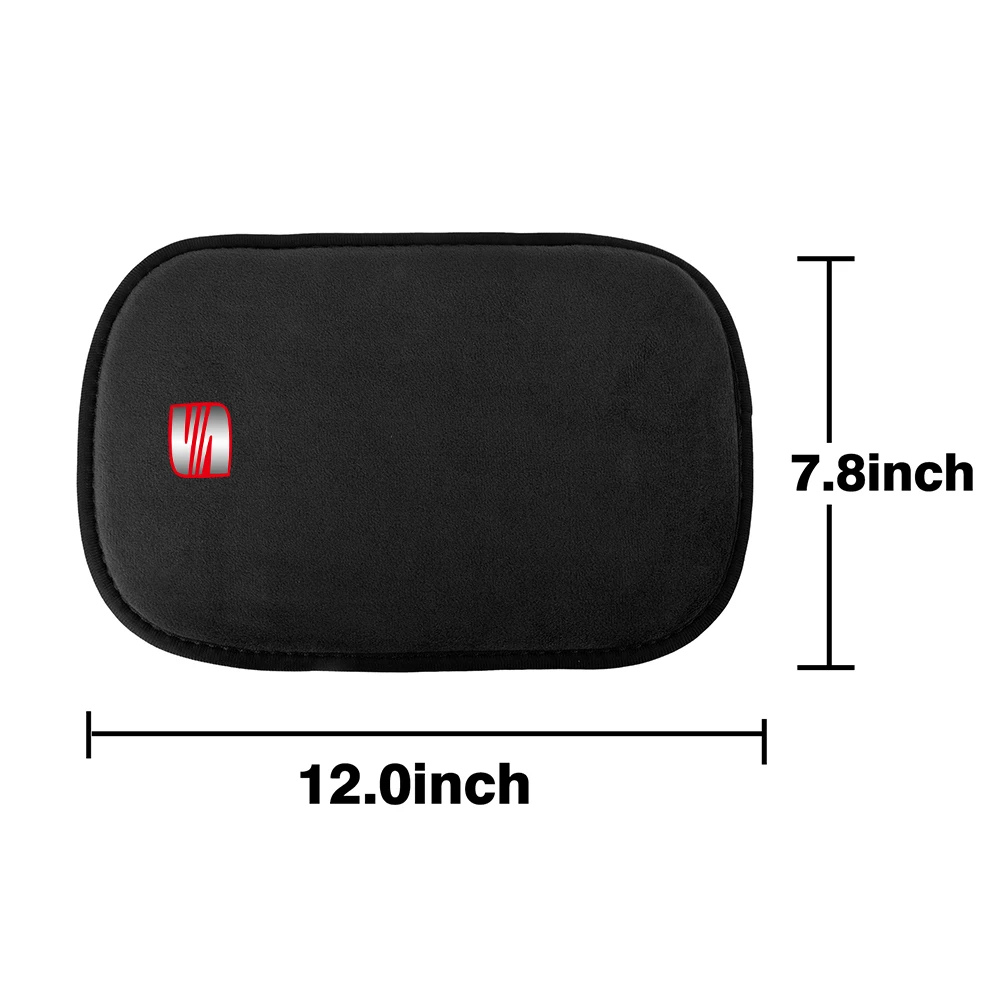 Car Center Console Armrest Box Mats Non-slip Fur Pad Accessories For SEAT Ibiza 6l 6j Leon Mk1 Mk2 Mk3 5f Cupra FR Racing Arona