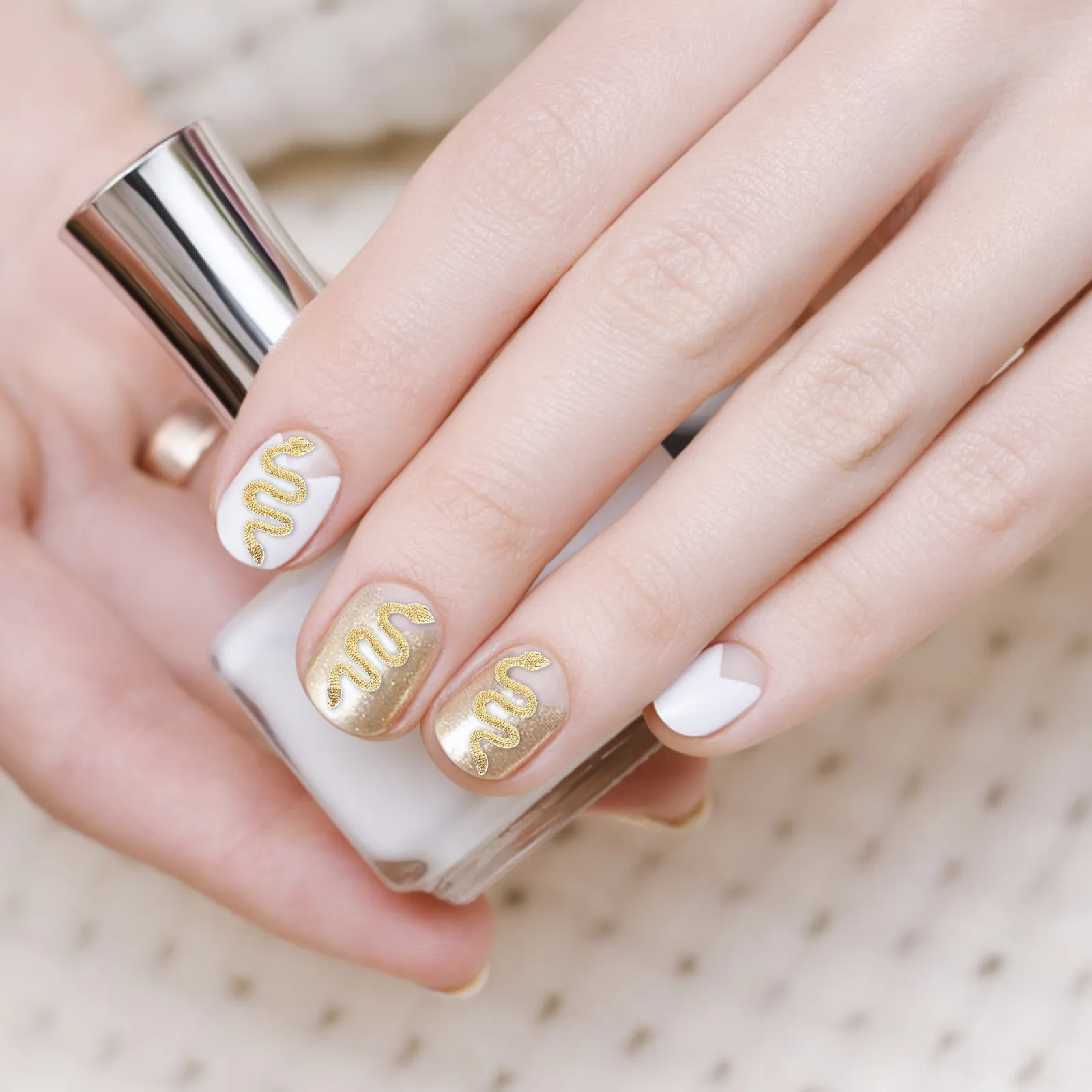 

50 шт. Декоративные подвески для ногтей в виде животных, милые золотые модные аксессуары оптом