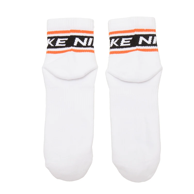 جوارب Nike (Nike) الرياضية للجنسين، ثلاثة أزواج من جوارب كرة القدم لمنتصف الساق، جوارب كاجوال مريحة ومسامية، جوارب بيضاء Hj9378-901 #5