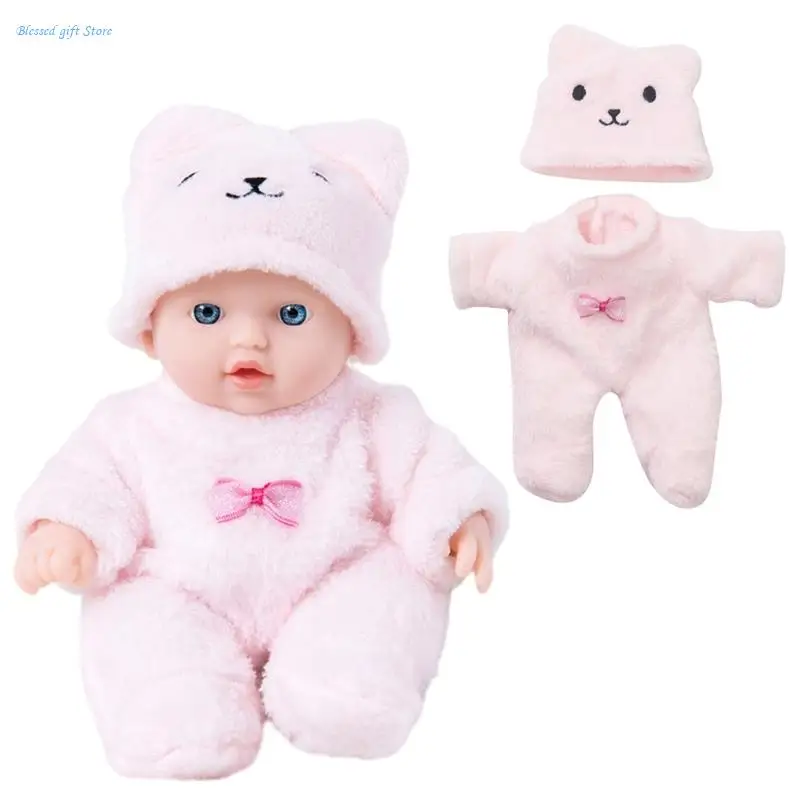 20cm Waterproof Cuddle Eyes Open Silicone Reborns Toy Newborn Shower Gift