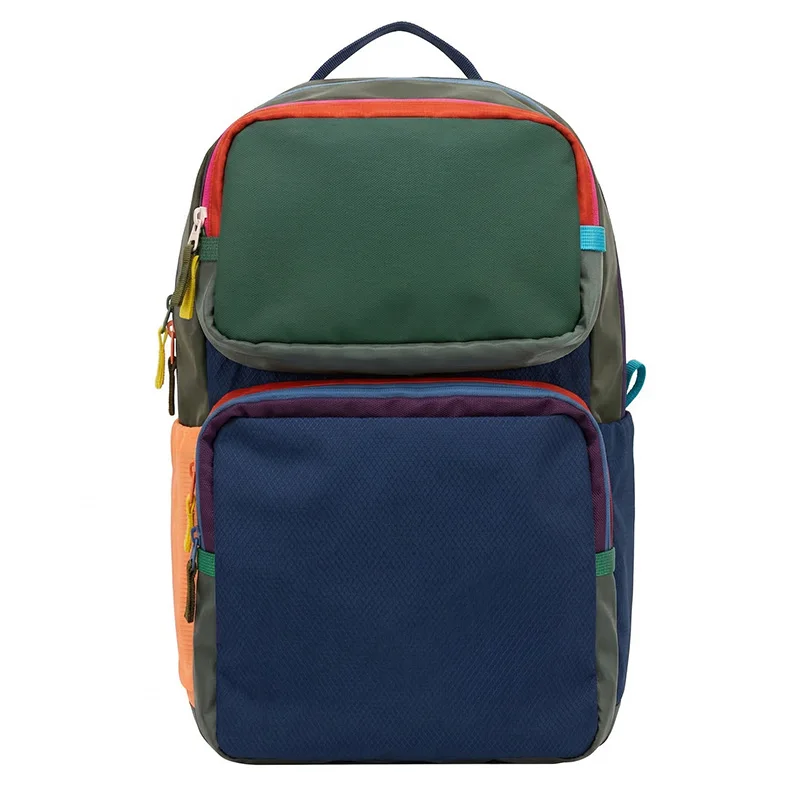 

Новый нейлоновый рюкзак с контрастным дизайном в стиле дофаминовых цветов, легкий, водонепроницаемый, для активного отдыха, с большим объемом и цветными вставками.