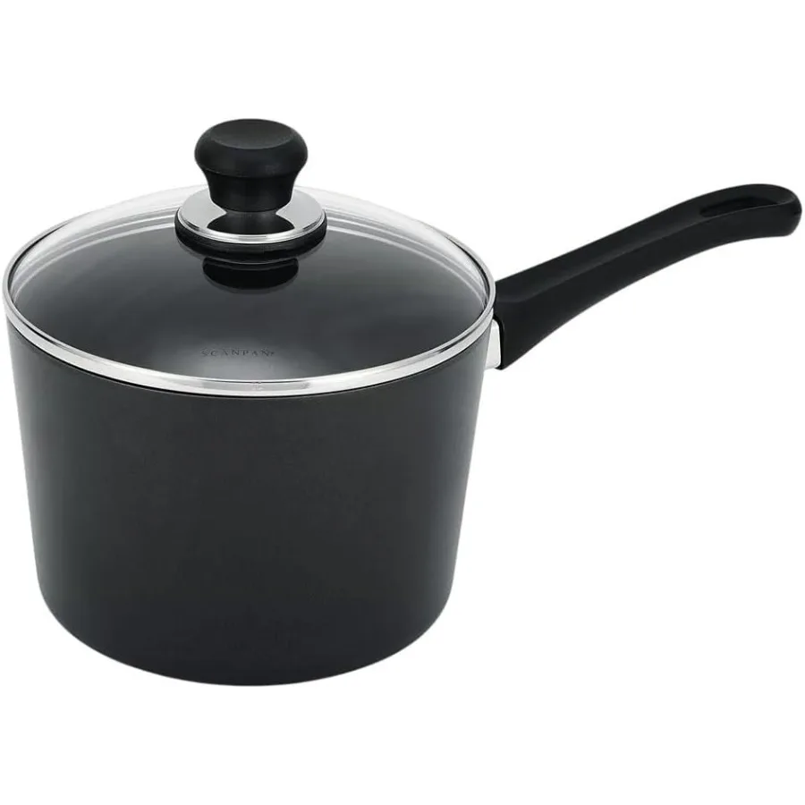 

Классическая индукционная кастрюля с антипригарным покрытием 3,2 QT — совместима со всеми варочными панелями, готовыми к индукционным использованием, сейфом для металлической посуды, сейфом для духовки до 500 шт.