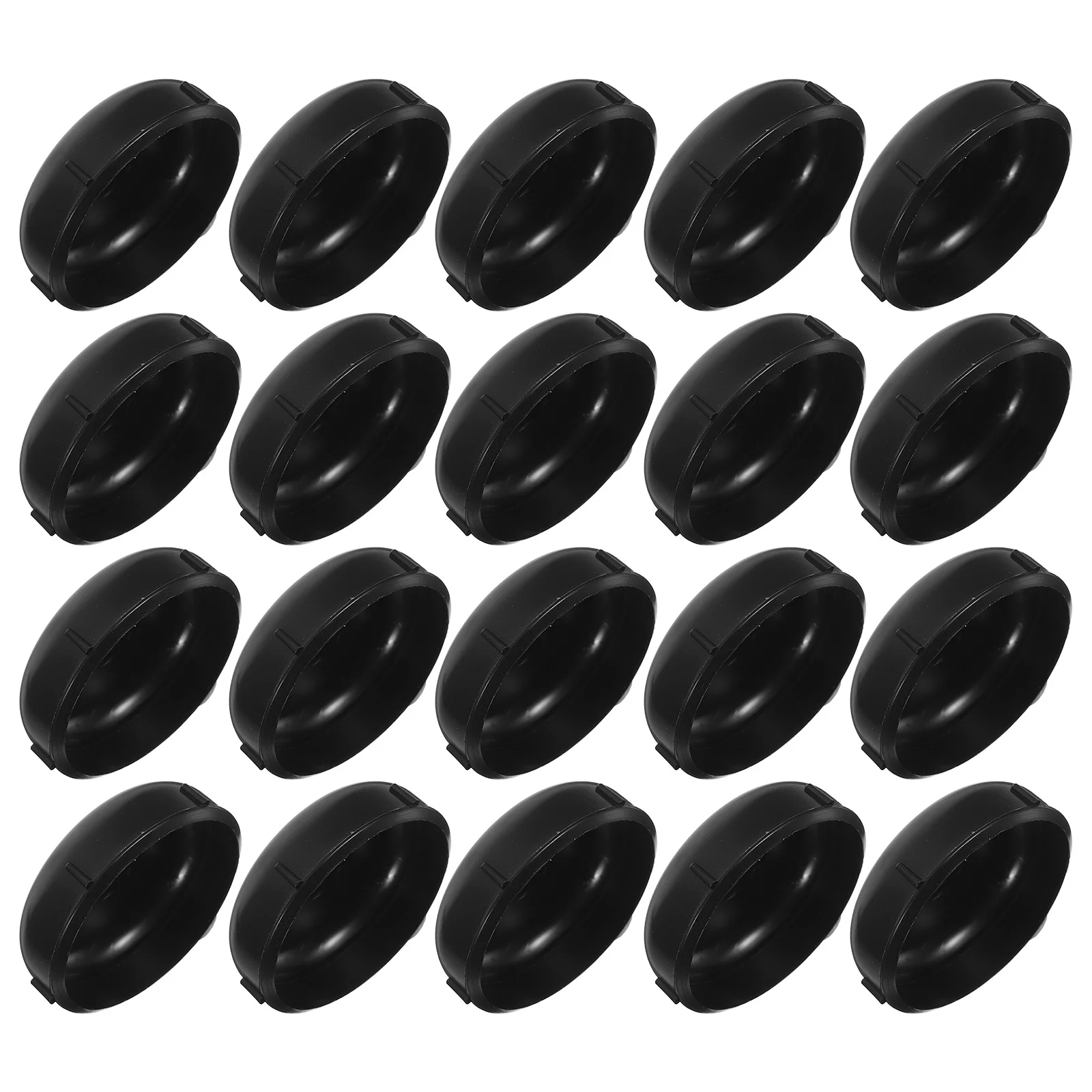 

24pcs Round Black Plastic Furniture Sliders Moving Pads For Chairs Stools Tables Floor Protectors Non Slip Wear Resistant