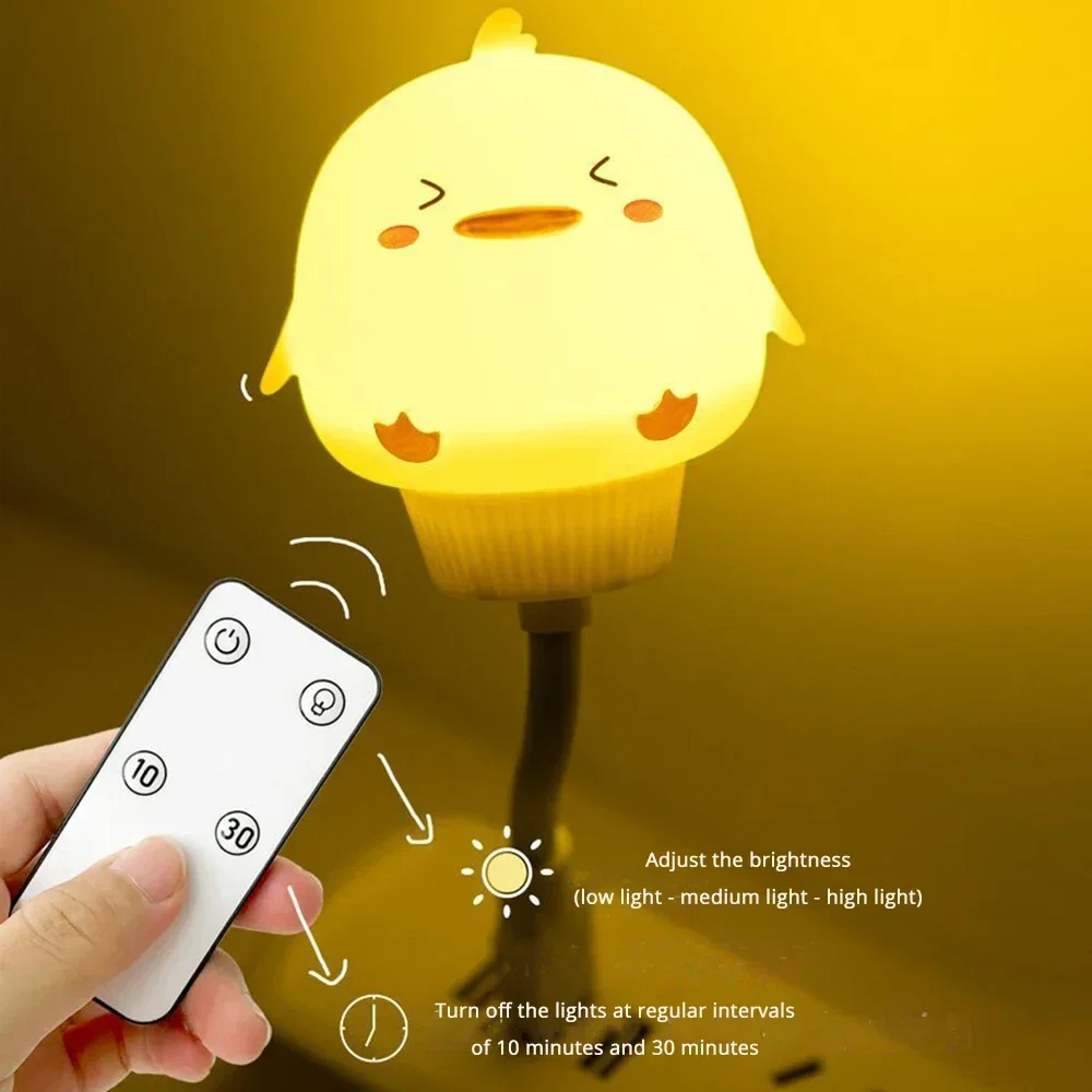 Cute Cartoon Lamp Kitten LED lampadine DC 5V USB bambini Night Light IR Remote Control decorazione atmosfera per Baby Kid Bedroom