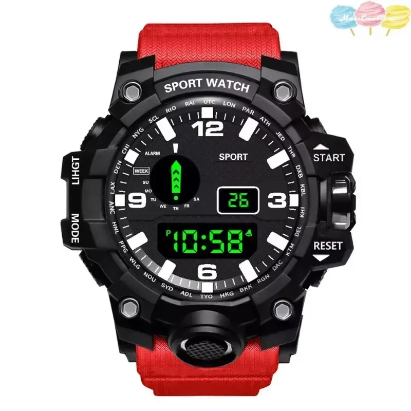 Men\'s Watch LED Digital Men Sport Watches Fitness Electronic Watch Multifunction  Sports Watches Clock Kids Gifts G Shock Watch