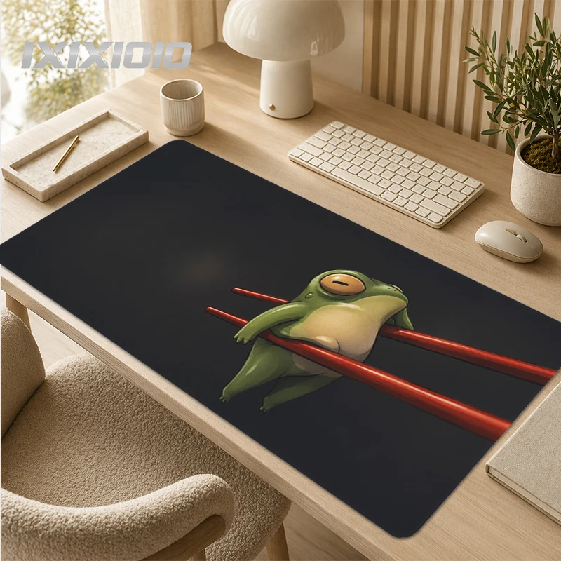 Frog Mouse Pad Gaming XL New Computer Large Mousepad XXL Mechanical Keyboard Pad Carpet Office Natural Rubber Laptop Table Mat