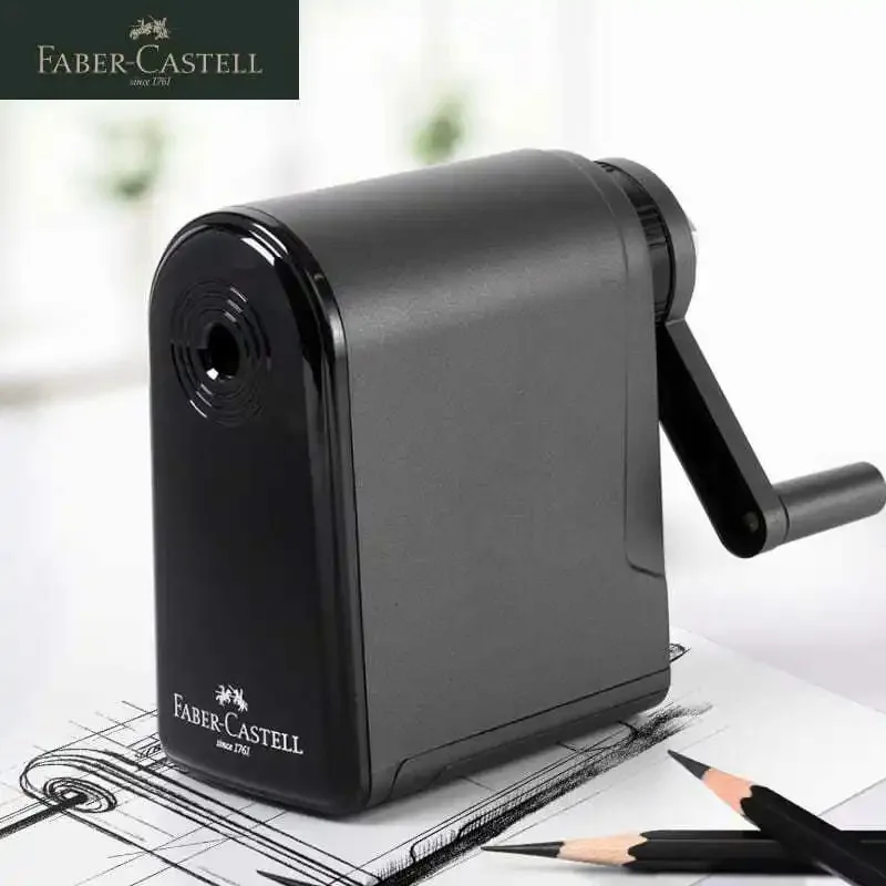 Faber Castell Artists Long Point Pencil Sharpener Manual for Art Charcoal Pencils/Drawing/Sketching Pencils Adjustable Points