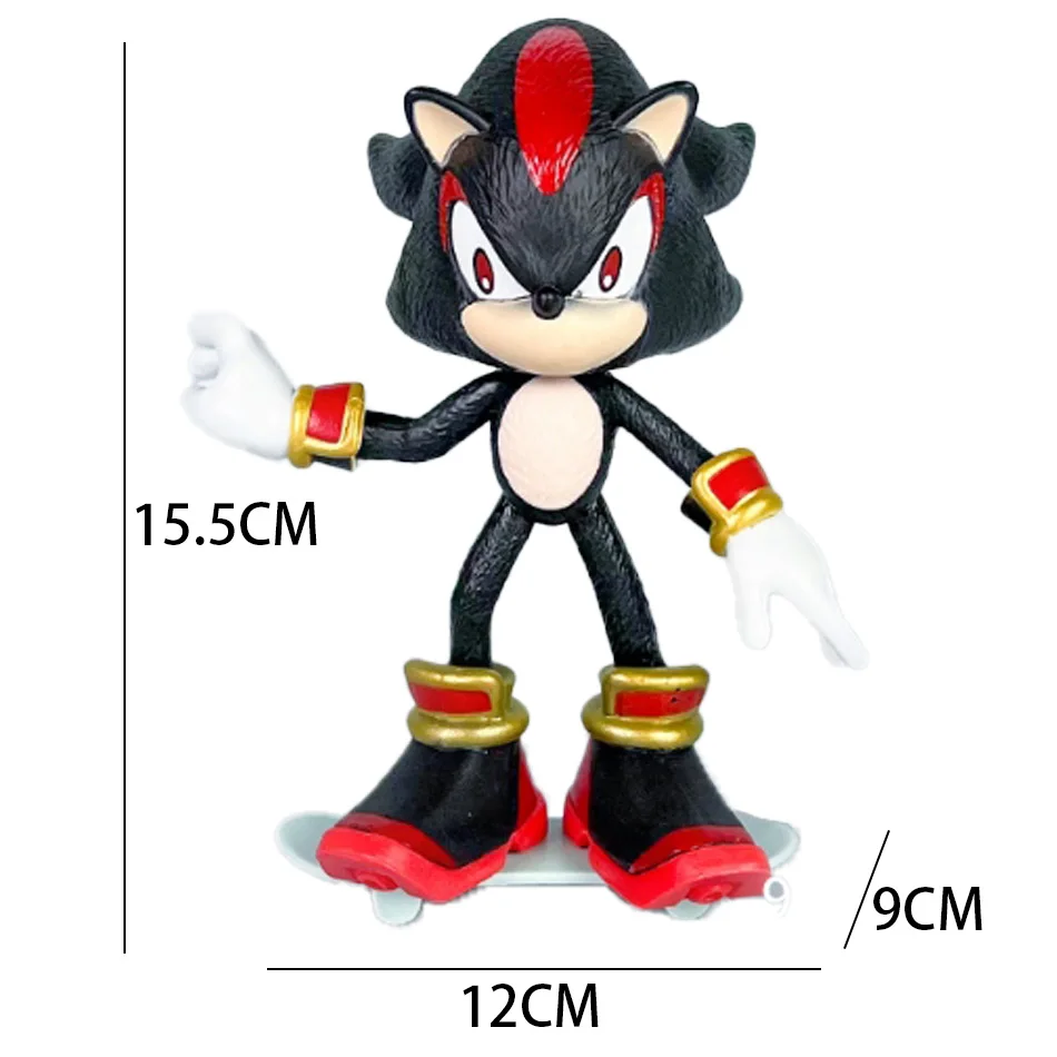 인기 판매 게임 캐릭터 슈퍼 소닉 마우스 플라잉 마우스 PVC 피규어 샤타너 크루즈 애니메이션 인형 트렌디 장난감 책상 장식 선물