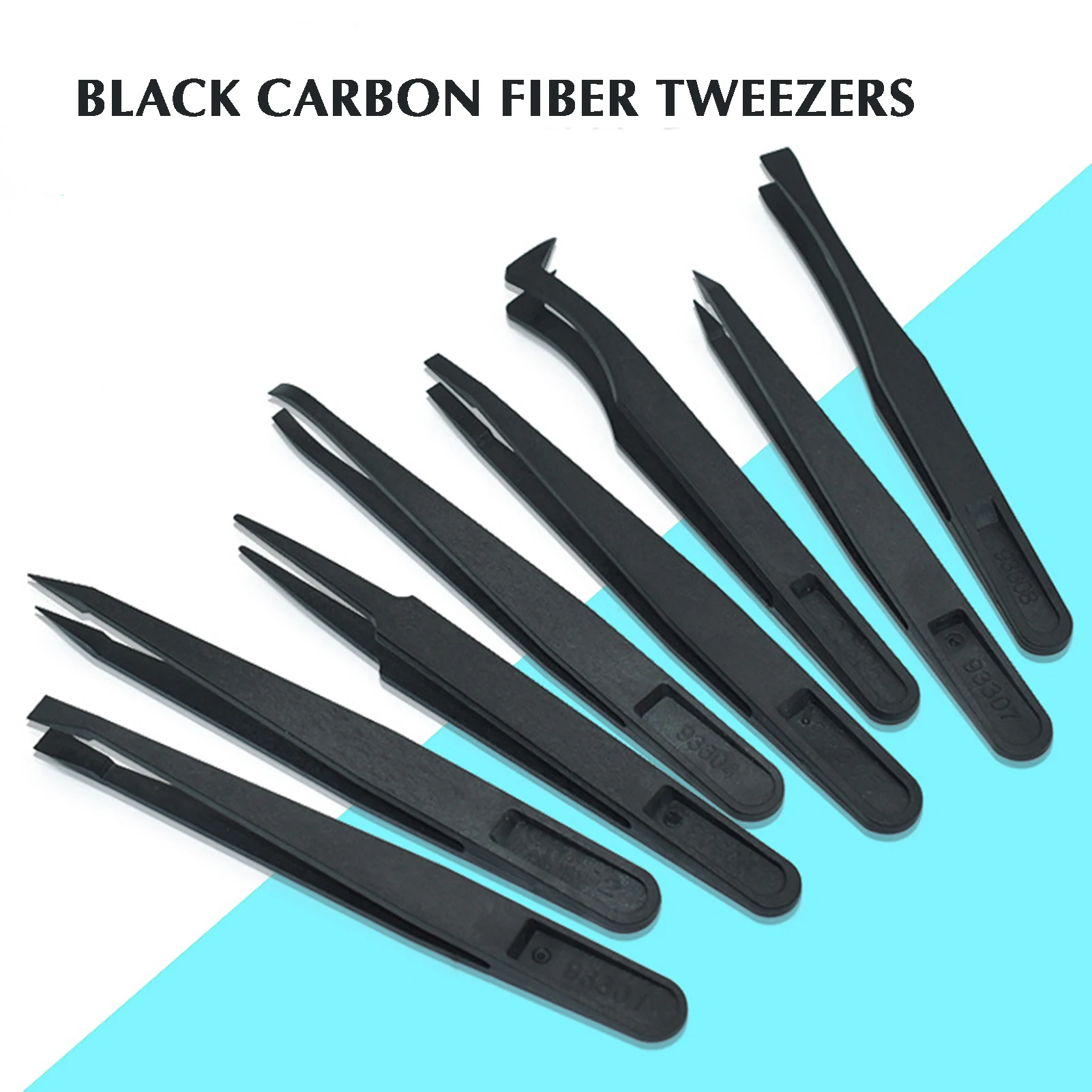 Plastic Anti-static Tweezers Thickened Body and Sharp Tips Tweezers for Mobile Phone Laptop Tablet