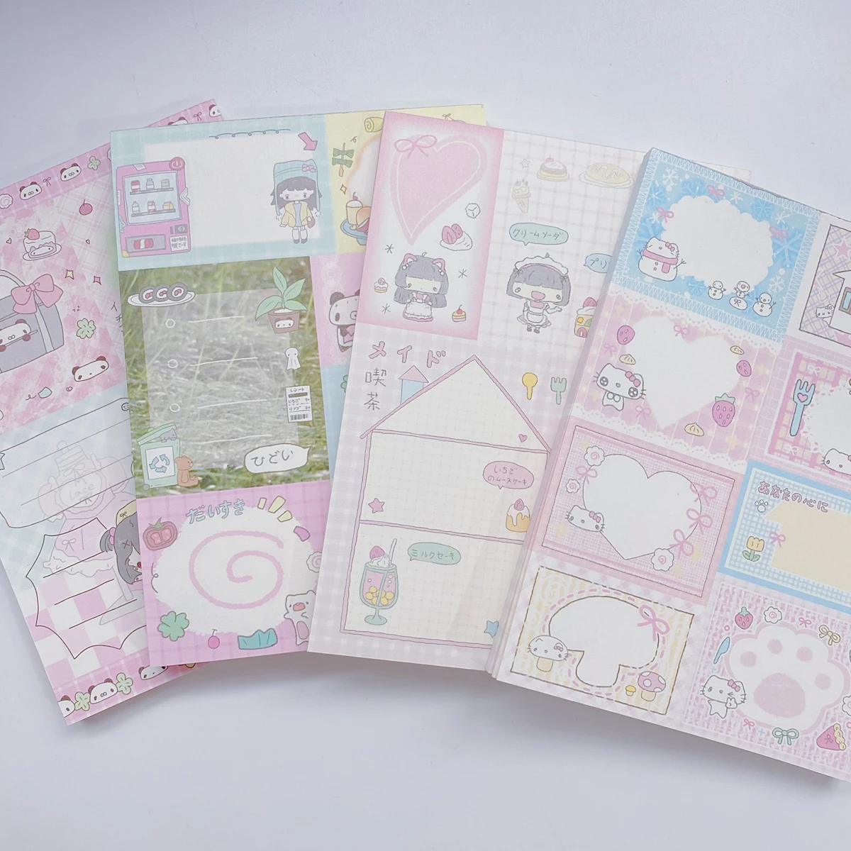 50 lembar/pacl bantalan Memo lucu bahan Scrapbooking Kawaii alat tulis buku dekoratif untuk melakukan daftar aksesoris kantor