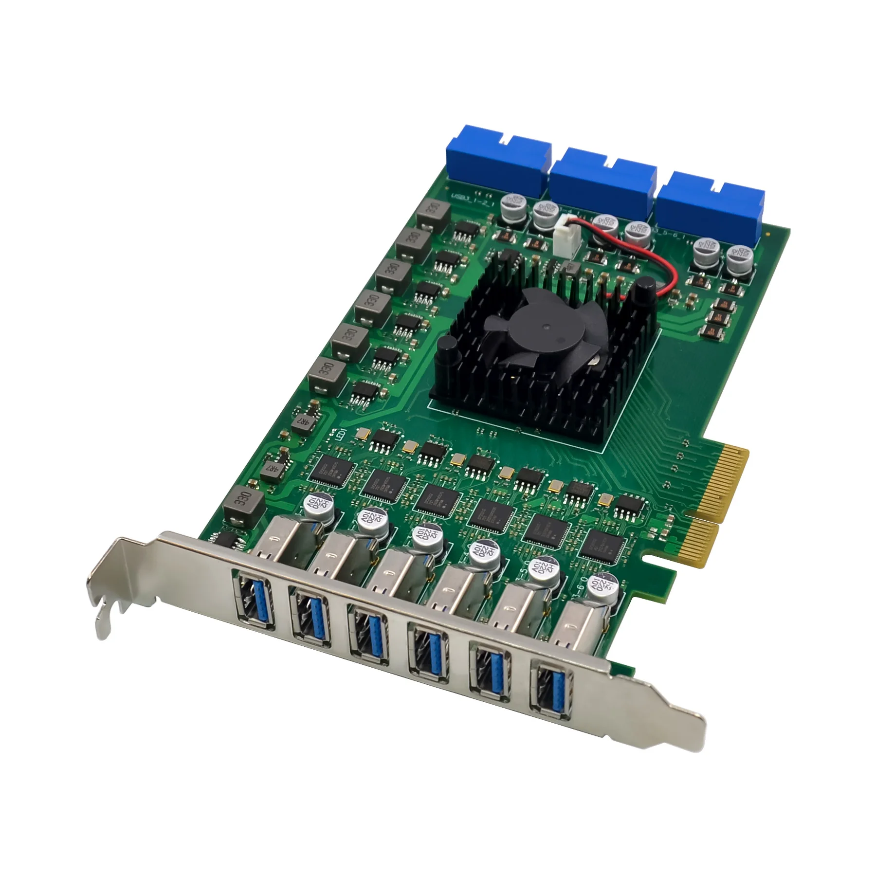 SUNWEIT ST669 PCIe X4 NEC720202 6CH USB3.0 Placa de captura de visão