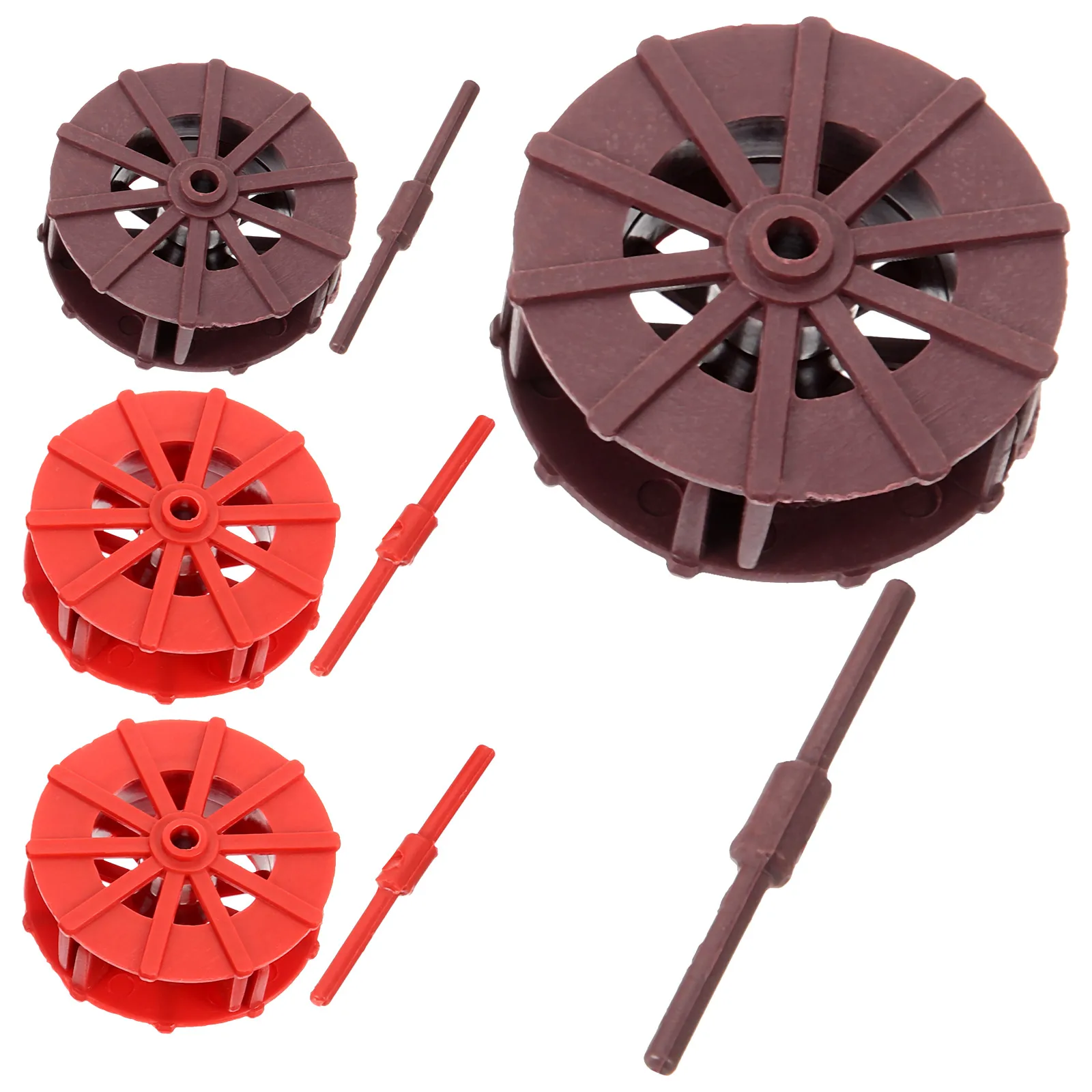 

4 Pcs Water Wheel Fish Tank Decoration Aquarium Accessories Realistic Ornaments